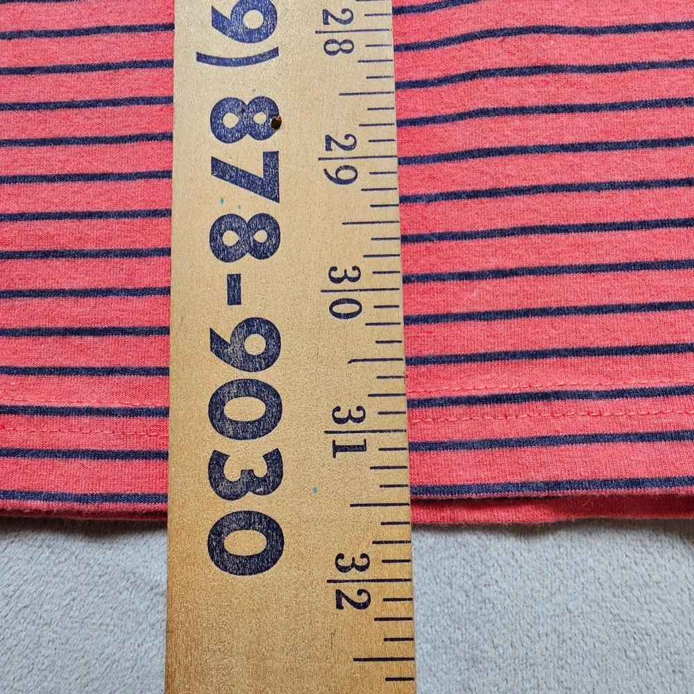 Polo Ralph Lauren Mens XXL Performance Polo Shirt Coral Pink Navy Blue‎ Striped